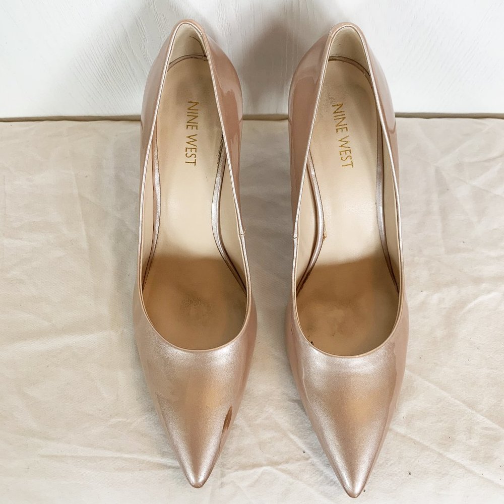Nine West pointy toe pumps, 3" heels